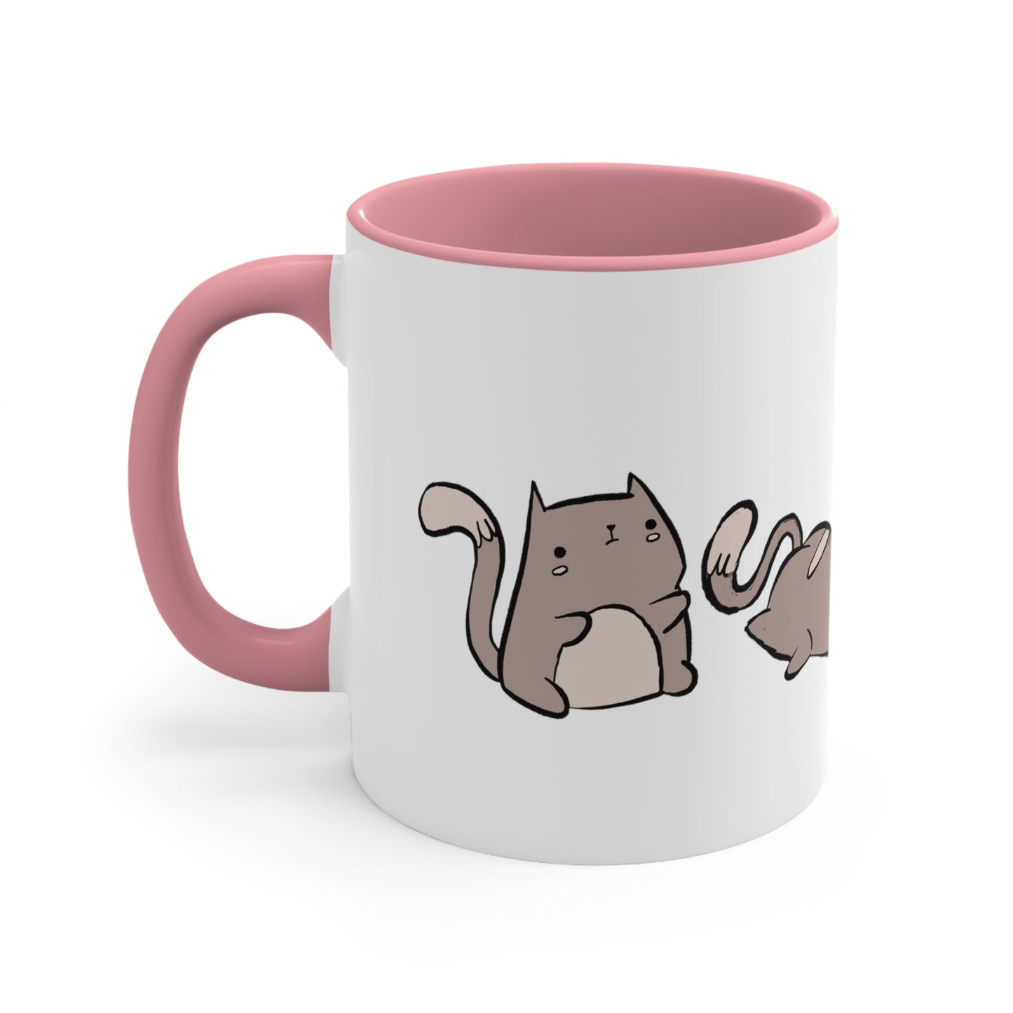 Rolling Cat, Small Coffee Mug 11oz