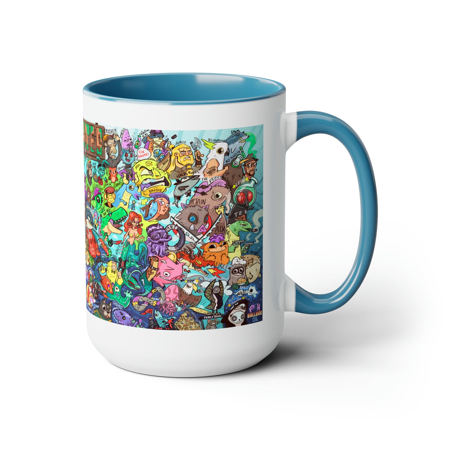 Crewmates Mural, Large Coffee Mug 15oz