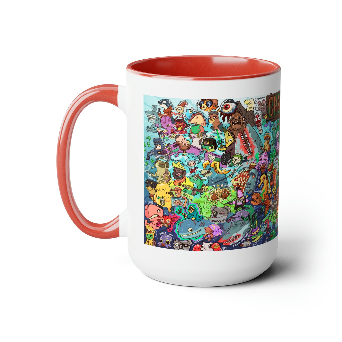 Crewmates Mural, Large Coffee Mug 15oz