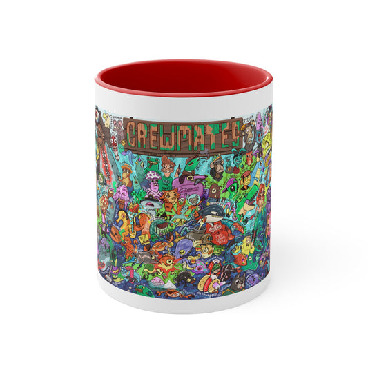 Crewmates Mural, Small Coffee Mug 11oz