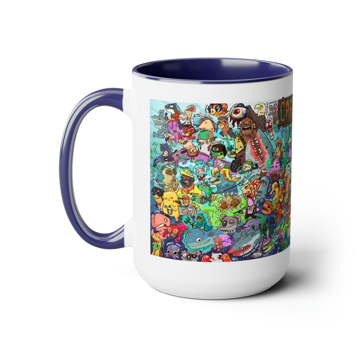 Crewmates Mural, Large Coffee Mug 15oz