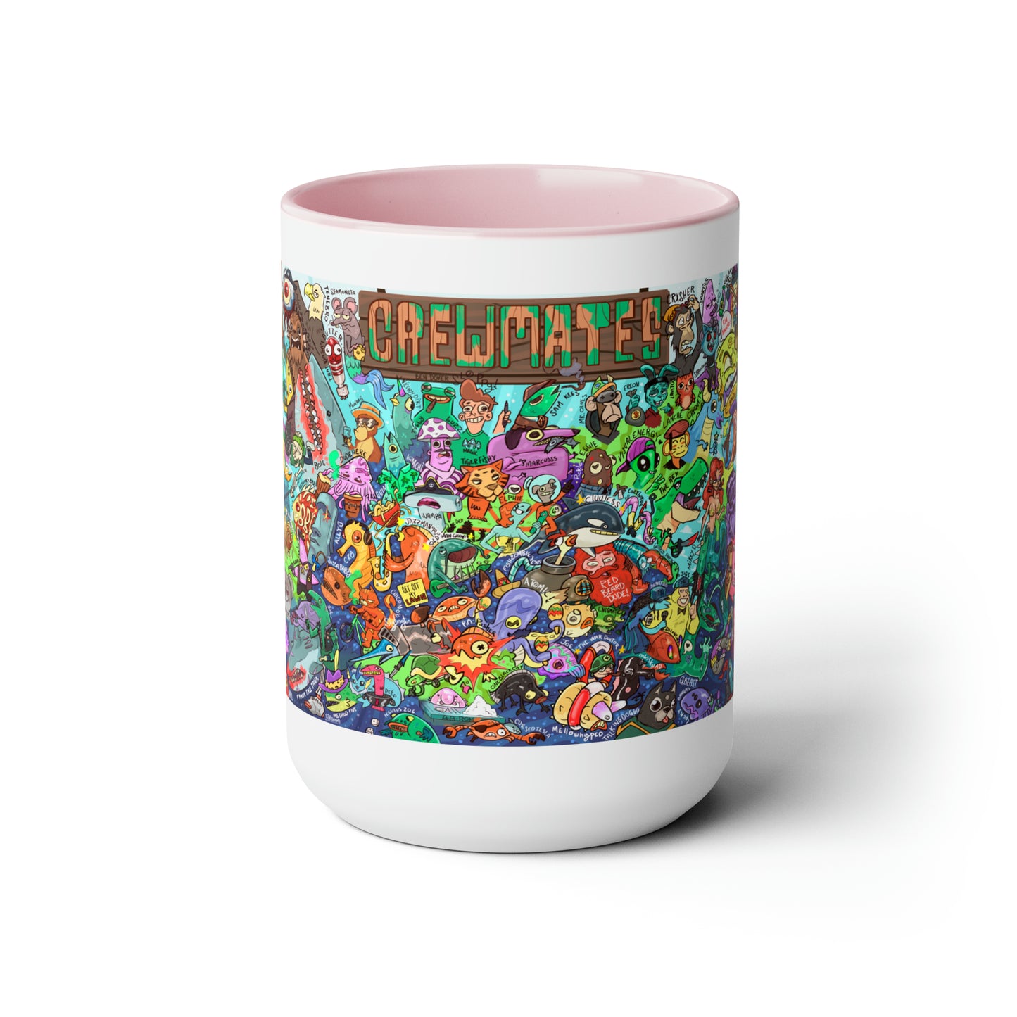 Crewmates Mural, Large Coffee Mug 15oz