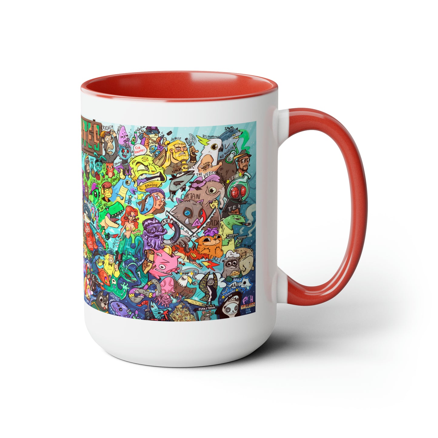 Crewmates Mural, Large Coffee Mug 15oz