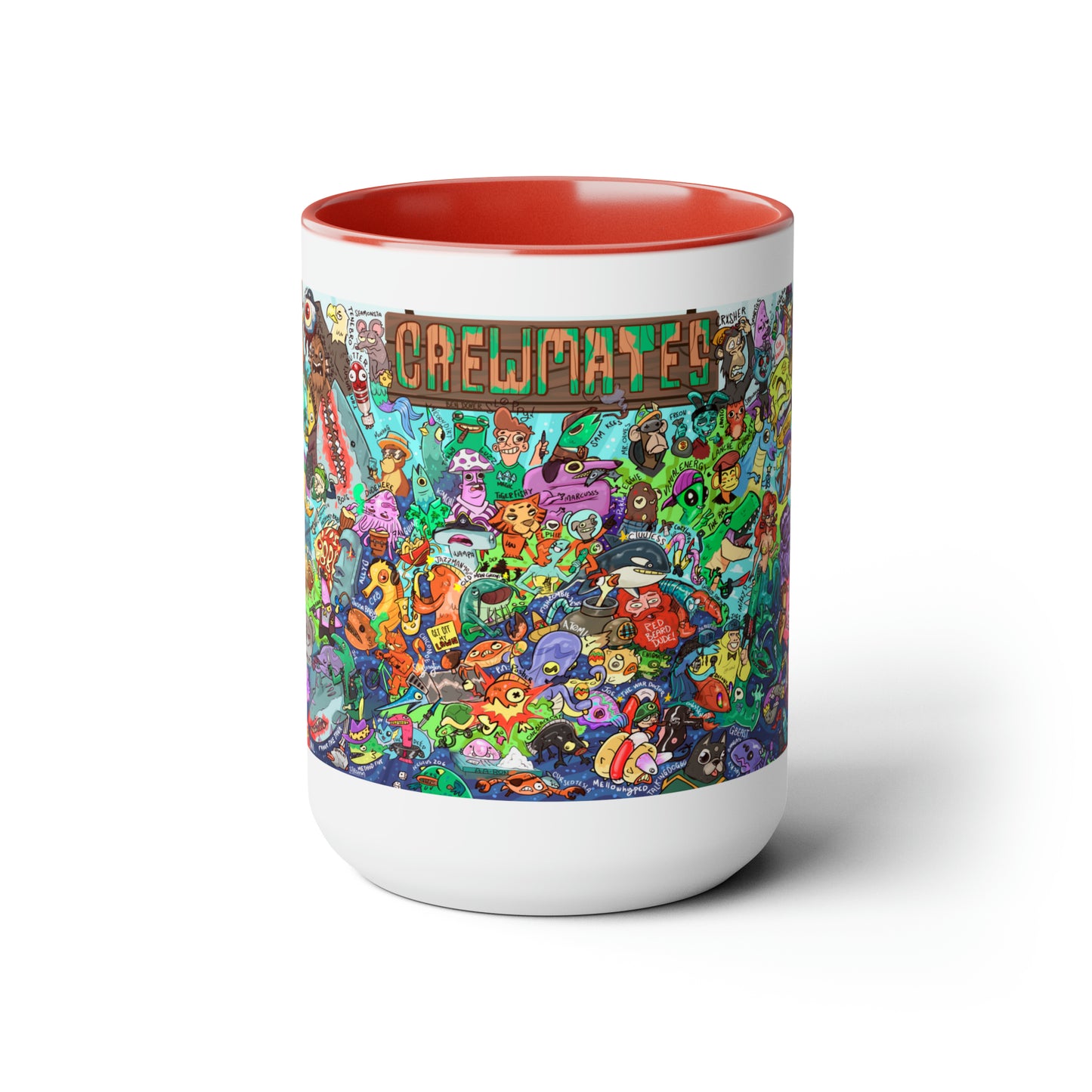 Crewmates Mural, Large Coffee Mug 15oz