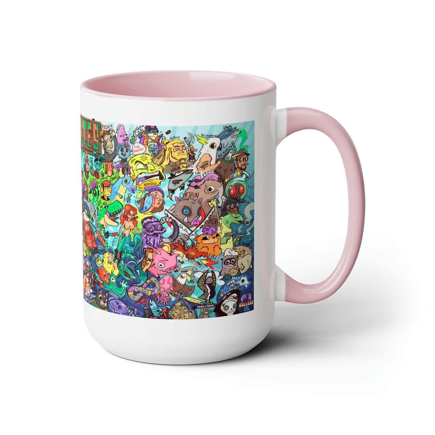 Crewmates Mural, Large Coffee Mug 15oz