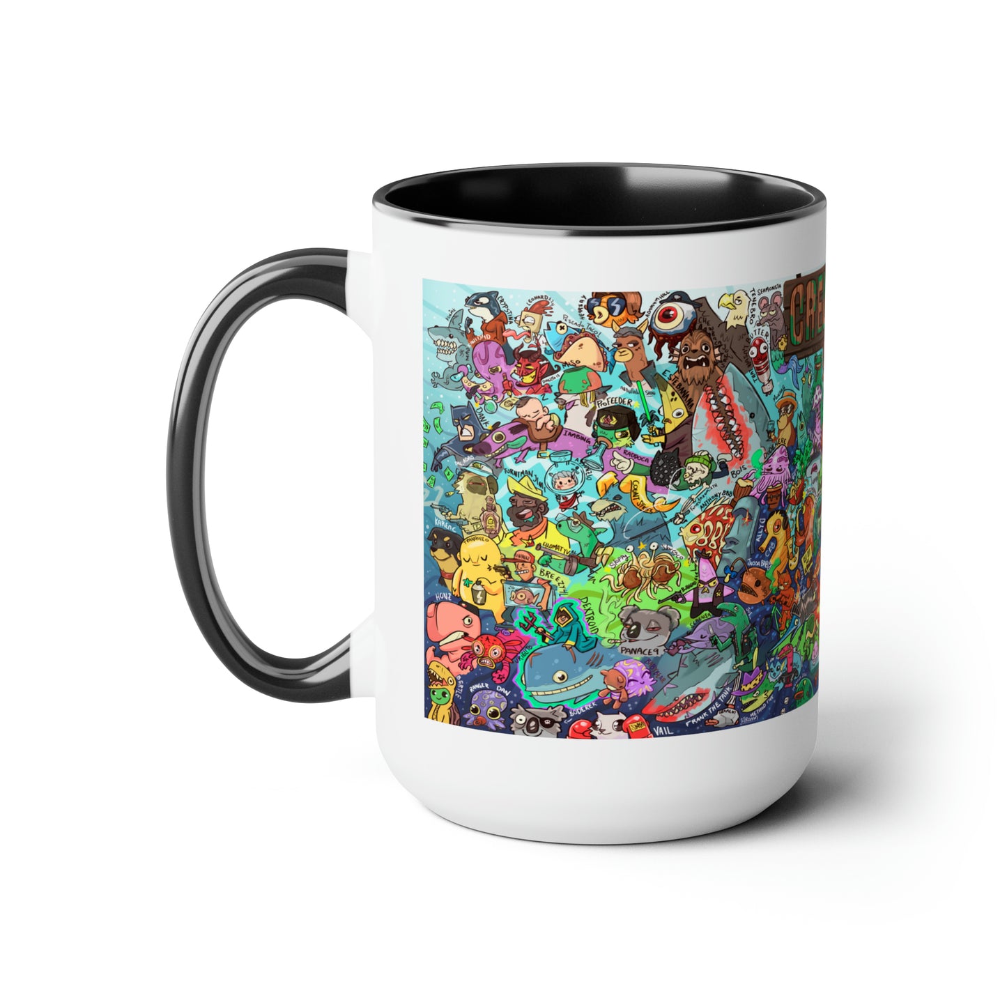 Crewmates Mural, Large Coffee Mug 15oz