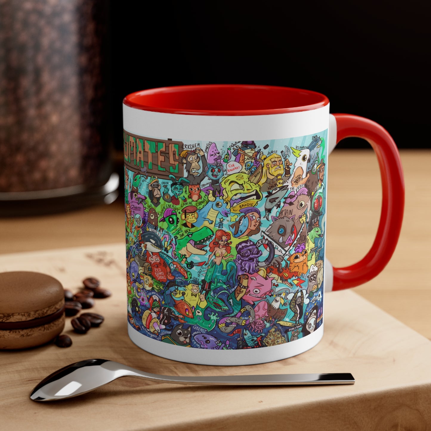 Crewmates Mural, Small Coffee Mug 11oz