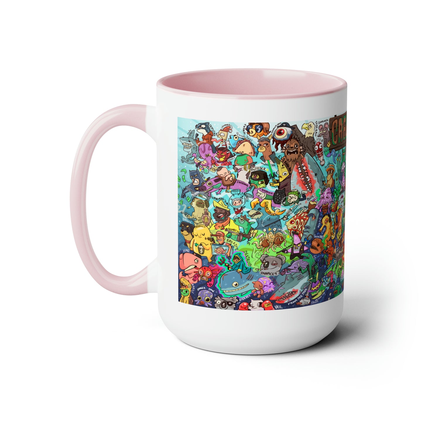 Crewmates Mural, Large Coffee Mug 15oz