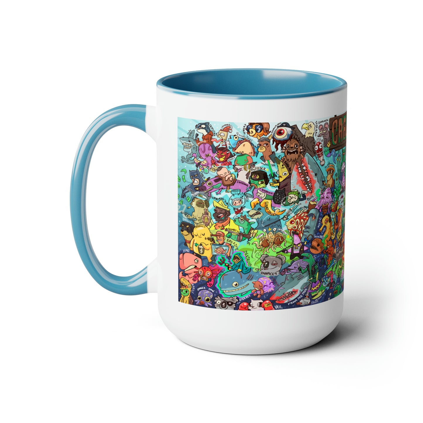 Crewmates Mural, Large Coffee Mug 15oz