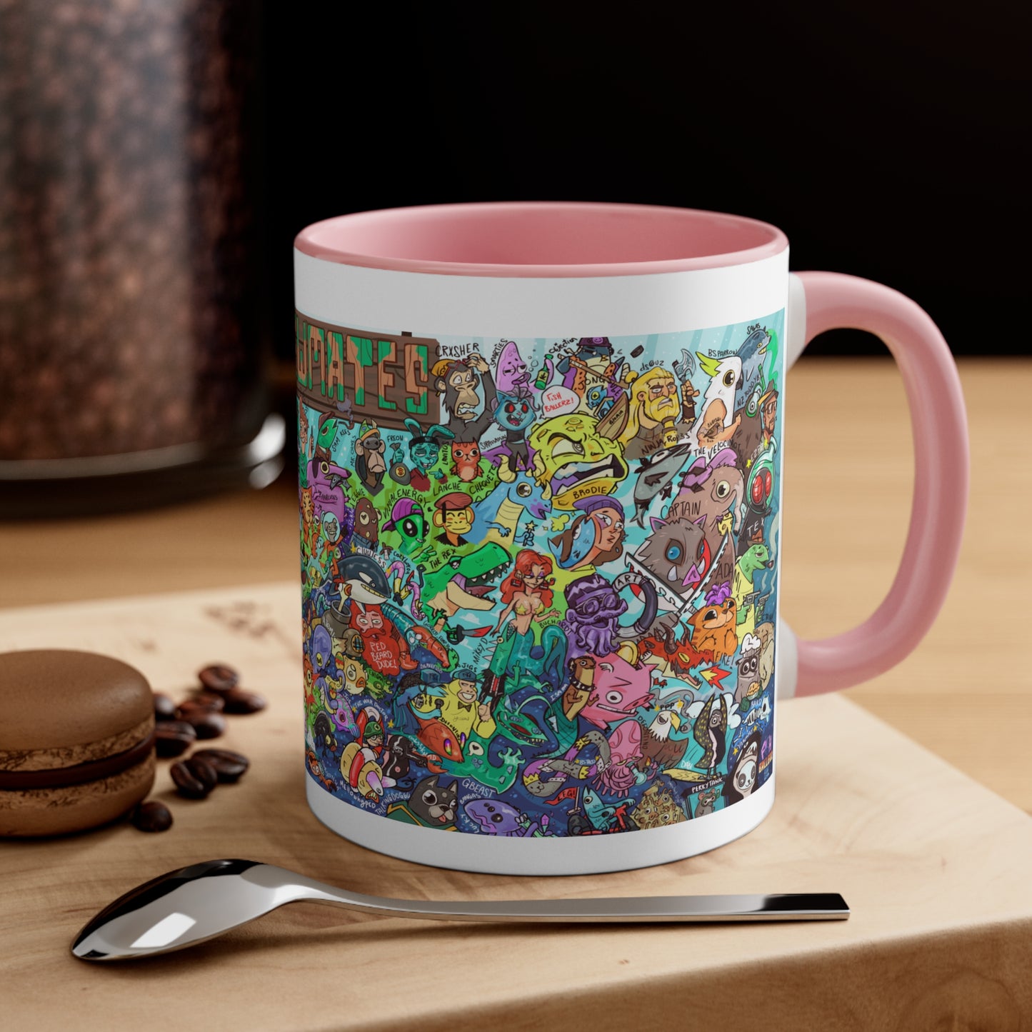 Crewmates Mural, Small Coffee Mug 11oz